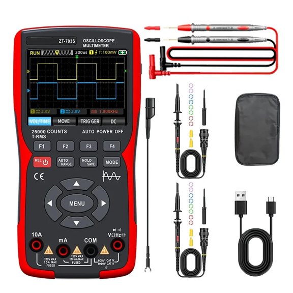 ZT703S Oscilloscope Multimeter Signal Generator Touch Screen