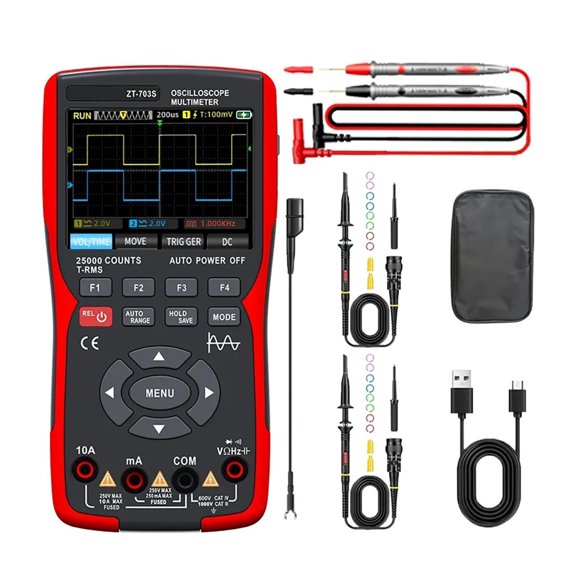 ZT703S Oscilloscope Multimeter Signal Generator Touch Screen