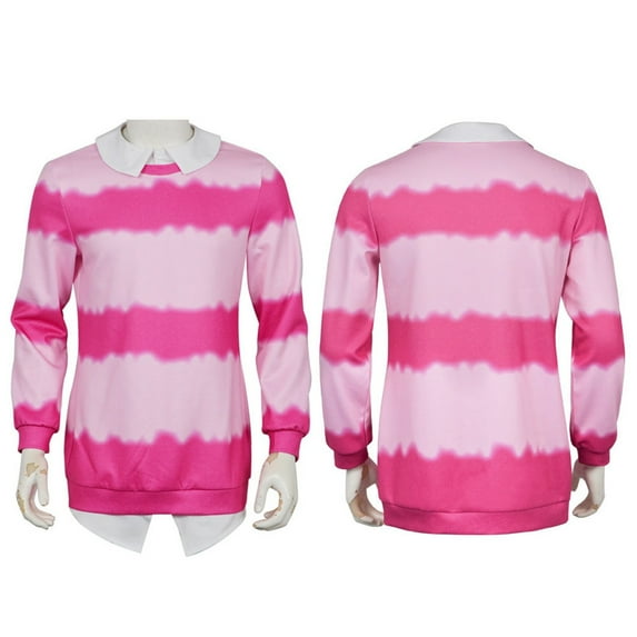 ZTACE POP Singer Stars Costume - Saija Boys Baby Saija Cosplay Costume, Pink Striped Long Sleeves, Halloween Fancy Party Costumes - Pink, L
