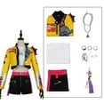 thumbnail image 1 of ZTACE POP Singer Stars Halloween Costume - Rumi How It's Done Performance Suit, Women Cosplay Costume, Halloween Fancy Dress up - Yellow, XS, 1 of 8