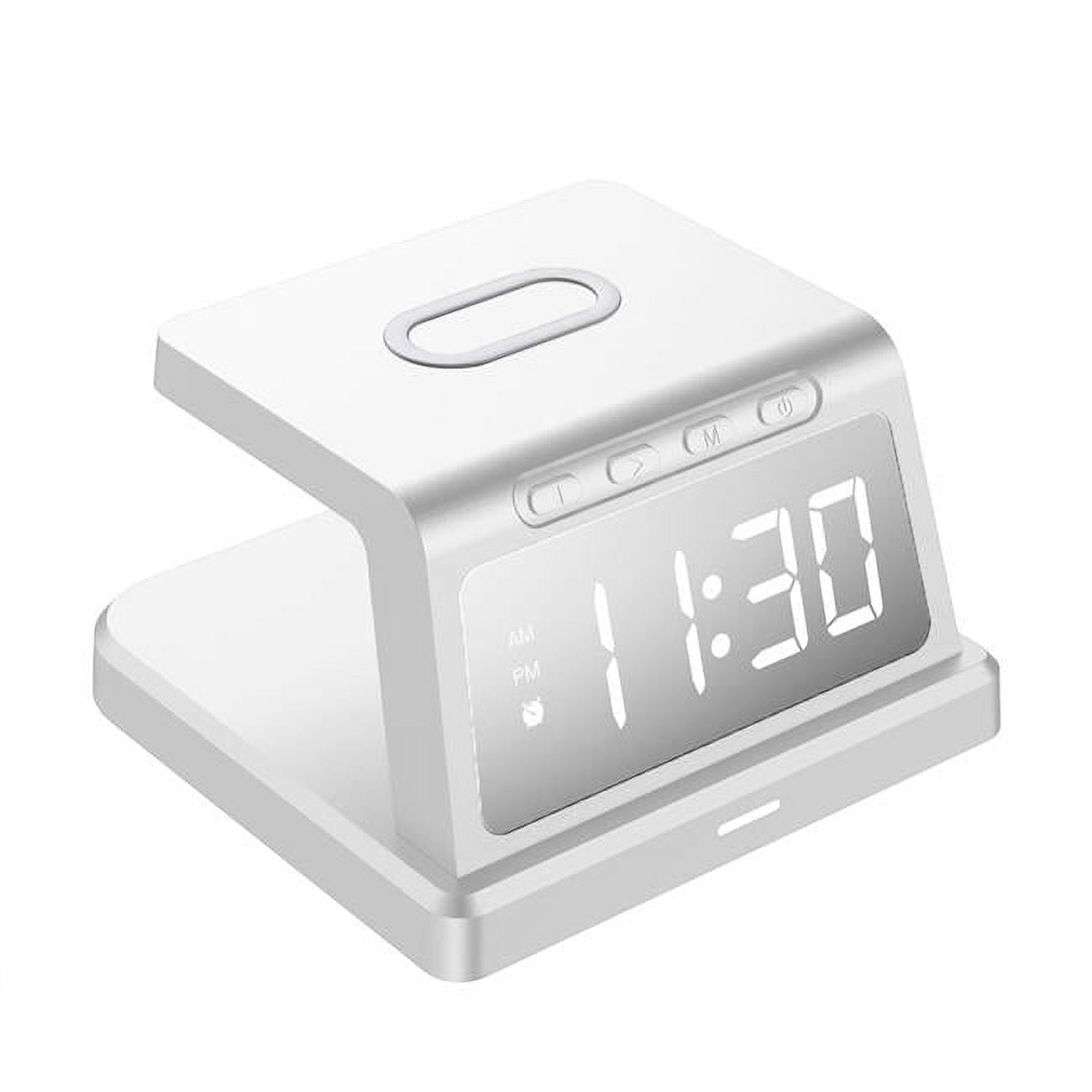 ZTECH ChargeX Rise Wireless Charging Alarm Clock with 3 Alarms, 5 Brightness Settings, 15W