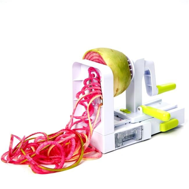 ZTECH Foldable 5-Blade Spiralizer Set for Easy and Space-Saving