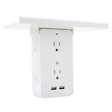 ZTECH Socket Shelf Space Saving Power Strip