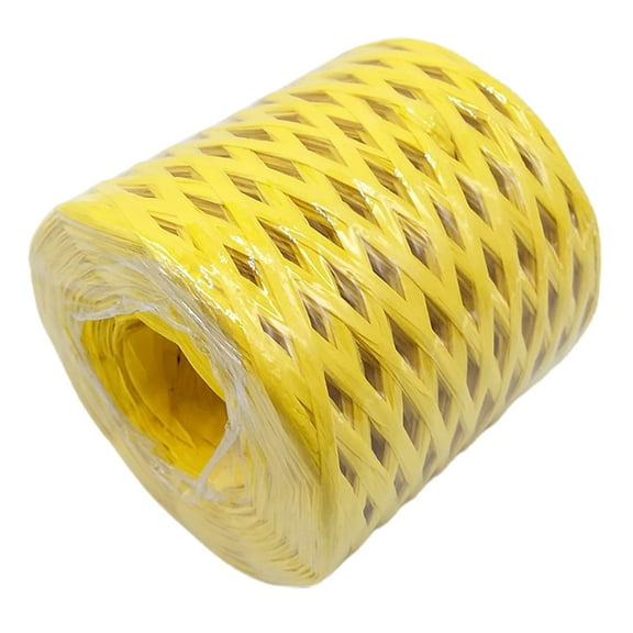 ZTGD 1 Roll Raffia Yarn Decorative Widely Applied Wrapping Gift Raffia Straw Packaging Paper Yarn for DIY