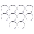 thumbnail image 1 of ZTGD 10Pcs Stainless Steel Nose Open Hoop Ring Body Piercing Stud Unisex Jewelry, 1 of 11