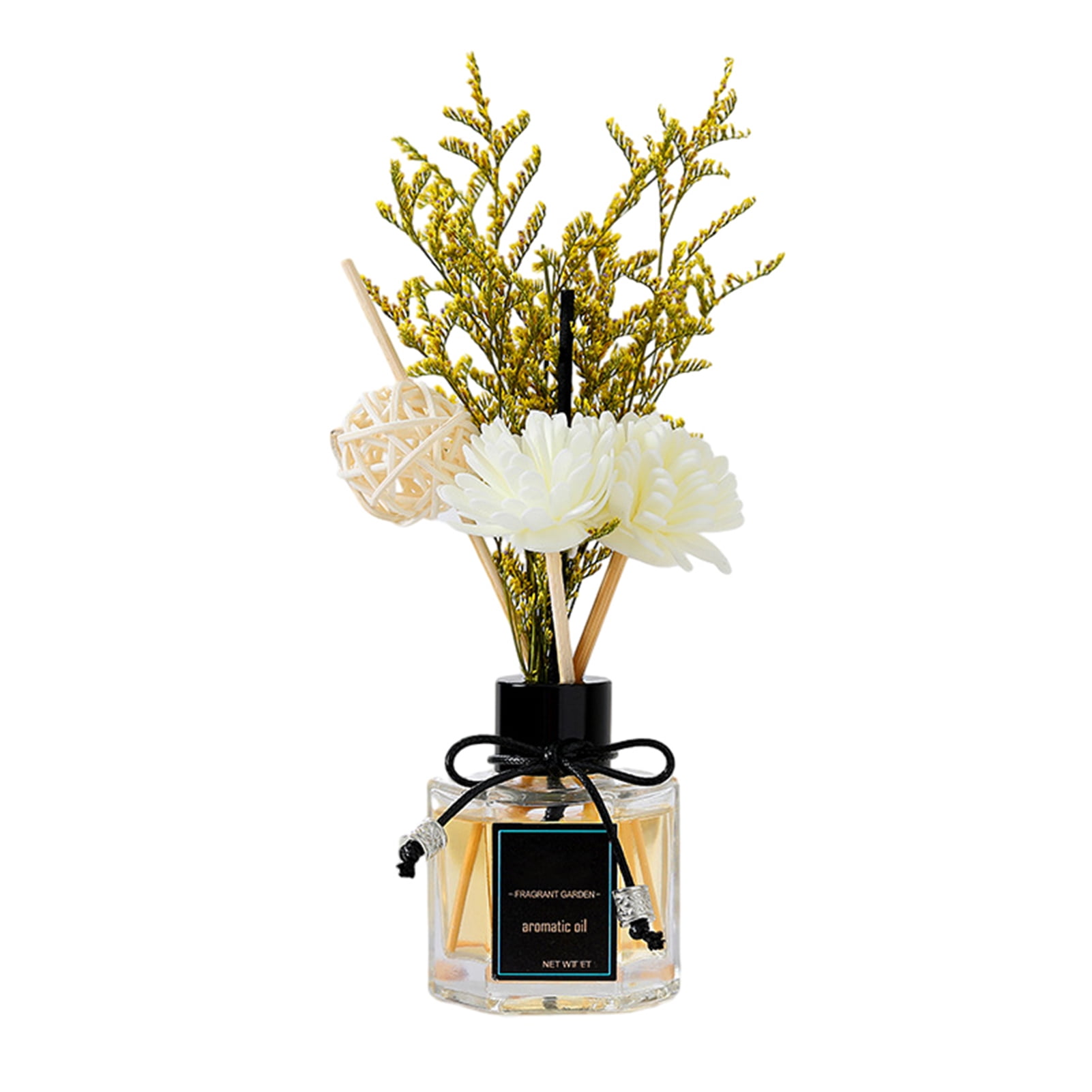 ZTGD 50ml Glass Diffuser Plant Rattan Deodorizing Decorative Odor ...