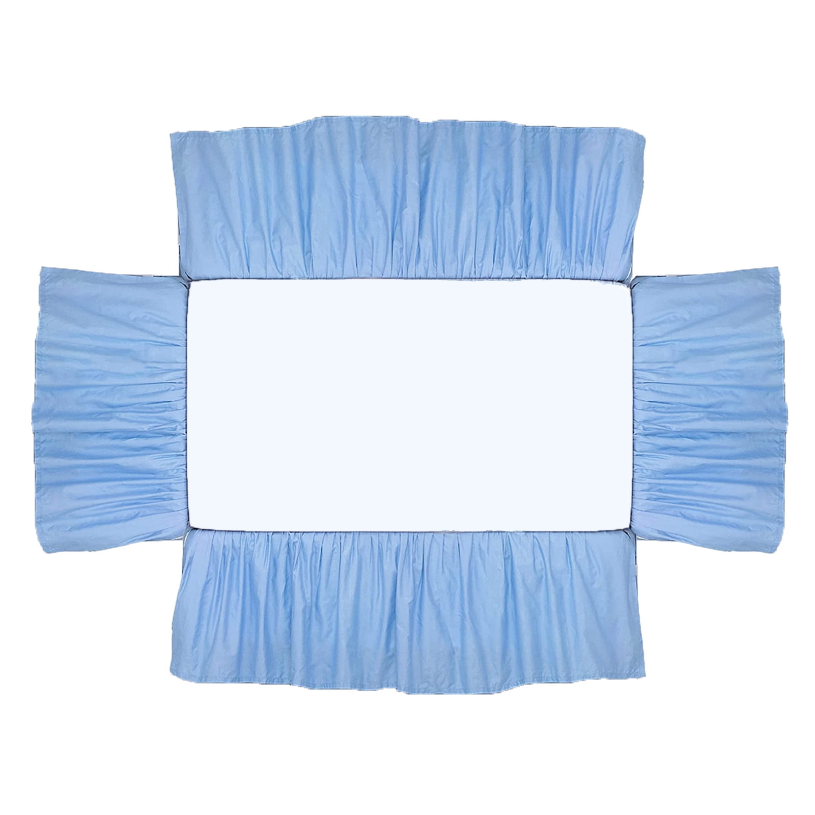 ZTGD Bed Dust Cover Easy Installation Baby Crib Bed Skirt Soft Elastic Toddler Crib Bedding Skirt for Bedroom