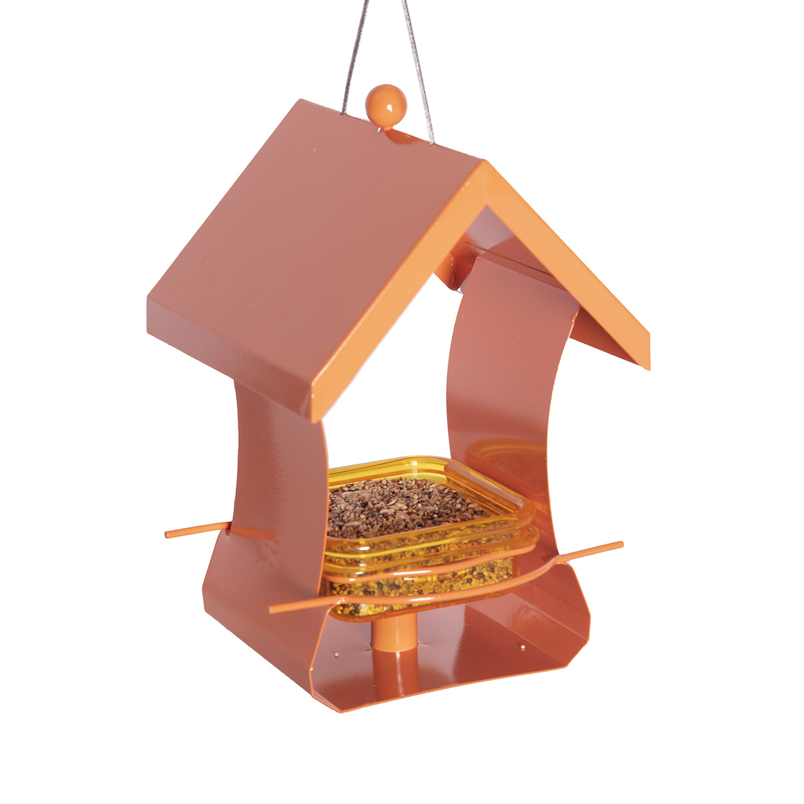 ZTGD Bird Feeder Large Capacity HouseShaped Hanging Bird Feeder