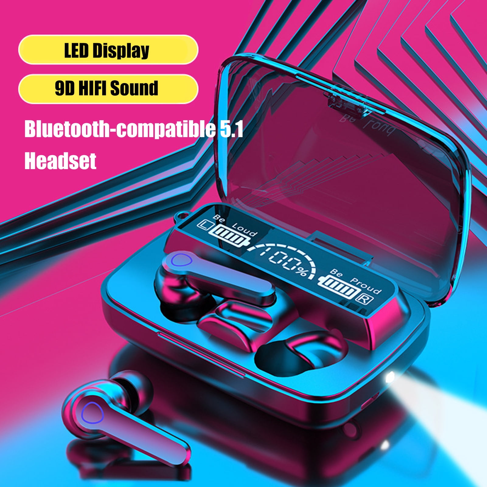 Dezsed Bluetooth Headphones Clearance Headphones Wireless Bluetooth Headset  Subwoofer Bluetooth 5.0 Mobile Computer Game Music Sports Game Headphones