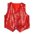 thumbnail image 1 of ZTGD Boys Girls Sequined Vest Waistcoat Hip-hop Dance Party Street Show Costume, 1 of 6