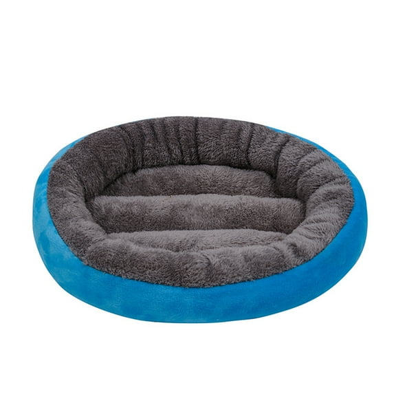 ZTGD Cozy Pet Dog Bed Winter Warm Kennel with PP Cotton Filling Round Shape Dog Sleeping Bed for Cats Small Large Dogs