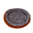 thumbnail image 1 of Hevirgo Cozy Pet Dog Bed Winter Warm Kennel with PP Cotton Filling Round Shape Dog Sleeping Bed for Cats Small Large Dogs, 1 of 8