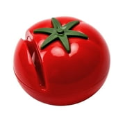 ZTGD Cute Ceramics Tomato Cutter Sharpener Quick Sharpening Multi-function Fruits Cutter Scissor Metal Tableware Sharpener Whetstone Kitchen Supplies