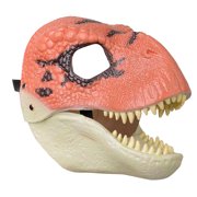 ZTGD Dinosaur Face Cover Movable Mouth Anti-fade Delicate High Simulation Vivid Role Play Props Lightweight Halloween Party Tyrannosaurus Dino Headgear Festival Supplies