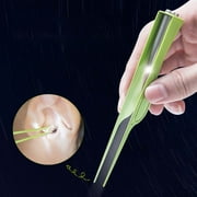 ZTGD Ear Cleaning Remover Visible Lightening Ultra Slim Portable Long Handle Ear Pick Tweezers With Supporter for Baby