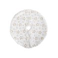 thumbnail image 1 of ZTGD Mini Christmas Tree Skirt with Snowflake/Star Pattern Round Washable Xmas Party Tree Skirt Home Decoration, 1 of 8