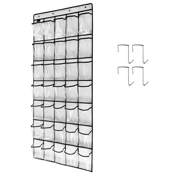 Clear Shoe Organizer Over The Door