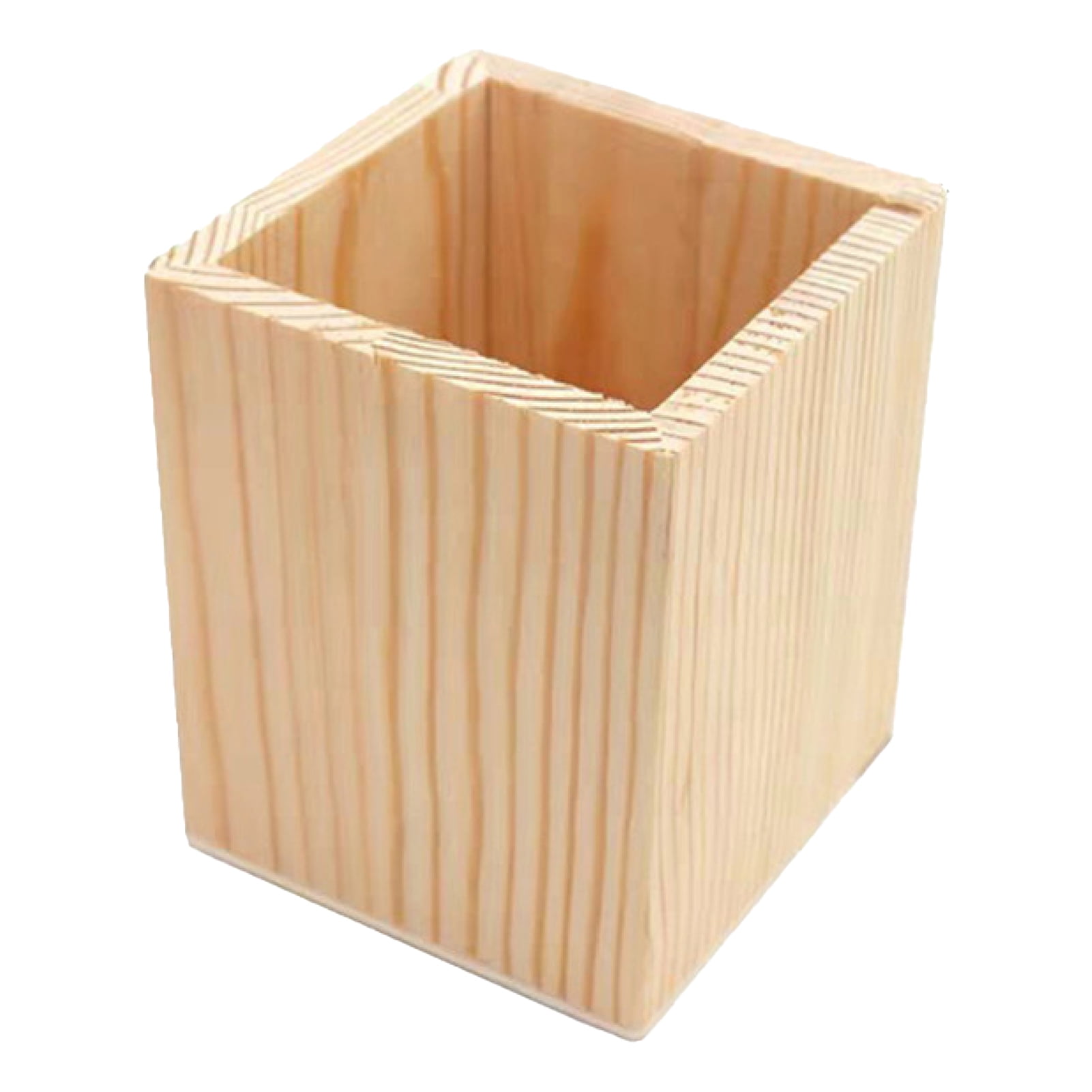 ZTGD Pen Holder Wooden Pencil Holder Stationery Pen Pencil Holder Desk