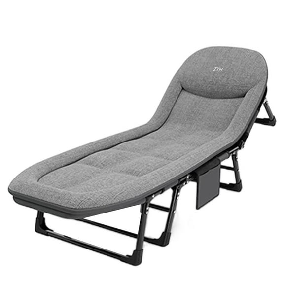 ZTH Portable Folding beds - Lightweight Tent Cot with Carry Bag, 450 lbs Capacity (Grey)
