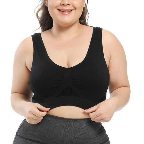 ZTKJ Visual For Adult Females - Confidence With Stylish Mesh Patterns Machine Washable Breathable Stability Comfort Black,L L