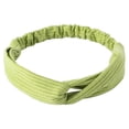 thumbnail image 1 of ZTKJ Woman Headbands Sports Running Crossed Hairbands Bandanas Solid Color Headband Ladies Fashion Head Wrap Accessories Green, 1 of 6