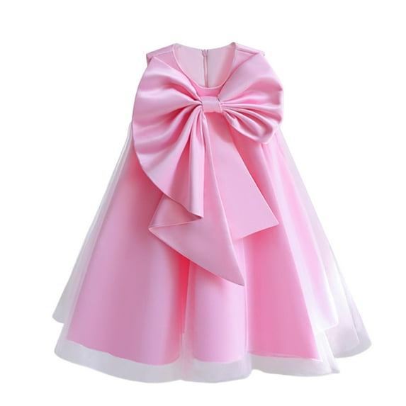 ZTKWD Baby Girl Princess Dress Birthday Party Dresses Princess Pageant Bowknot Gown Pageant Lace Dresses