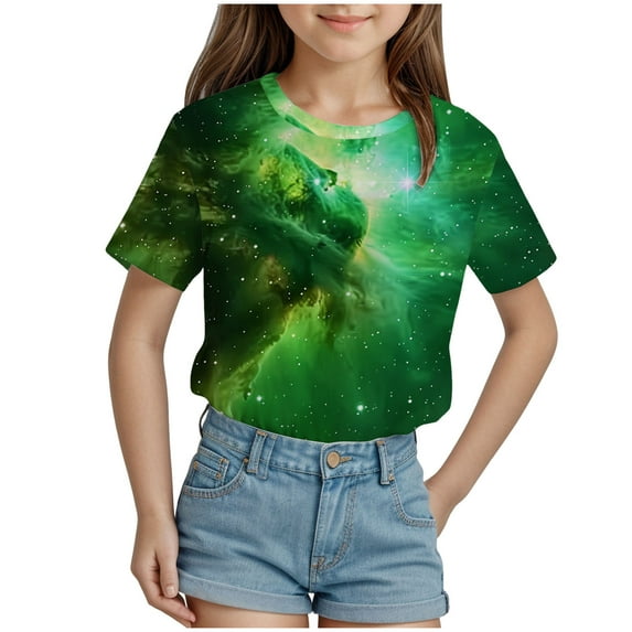 ZTKWD Boys Girls Kids Shirts 3D Print Graphic Cool Design Colorful Tee Shirt for Kids 6-16 Years