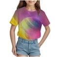 thumbnail image 1 of ZTKWD Boys Girls Kids Shirts Short Sleeve 3D Print Graphic Funny Colorful Summer Tee Shirts for Teens 6-16 Years, 1 of 4
