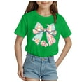 thumbnail image 1 of ZTKWD Girls Holidays Short Sleeve Graphic T-Shirts 2-14 years Easter, 1 of 4