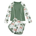 thumbnail image 1 of ZTKWD Little Girls Rash Guard Sets 2 Piece Bathing Suit Beach Swimwear Summer Long Sleeve Bathing Suit for 3-10 Years, 1 of 1