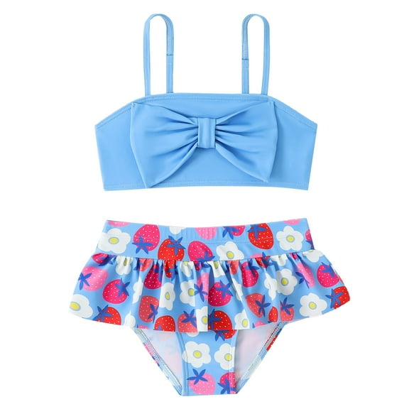 ZTKWD Teen Girls' Swimsuits Bikini Ruffle Bathing Suit 2-Piece Sizes 12M-5T