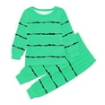 thumbnail image 1 of ZTKWD Toddler Kids Girls Boys Soft Comfy Tencel Stripe All-weather 2pcs Set 6M-12Y, 1 of 5