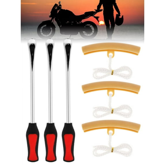 ZTOO 3Pcs Motorcycle Tyre Repair Tool Tire Levers Spoon Heavy Duty Motorcycle Tire Irons Tool with Non-slip Handle for Motorbike Tire Changing