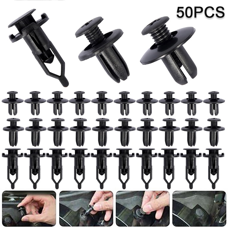 100-Piece Automotive Push Pin & Retainer Clip Kit – Bumper, Door Panel, Splash Guard – With 4 Fastener Removers – Universal Fit By Mpartsgo