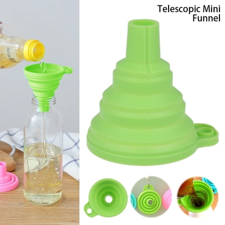 ZTOO Silicone Collapsible Telescopic Long Neck Funnel Creative Household Mini-funnel Liquid Dispenser Kitchen Tools