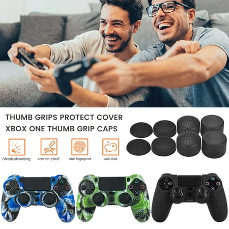 ZTOO Silicone Cover for PS4 Grip Anti-slip Protector Game Accessory Protect Cover Silicone Thumb Stick Grip Caps