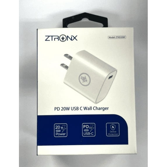 ZTRONIX PD 20W USB C Wall Charger (ZTXD20W)
