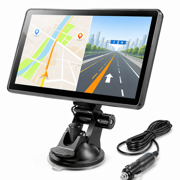 ZTTAOLII 7" GPS Navigator for Car Truck RV, HD Touchscreen Navigation System, North America Maps, Lifetime Free Updates, Voice Turn-by-Turn Guidance, Speed & Red-Light Alerts