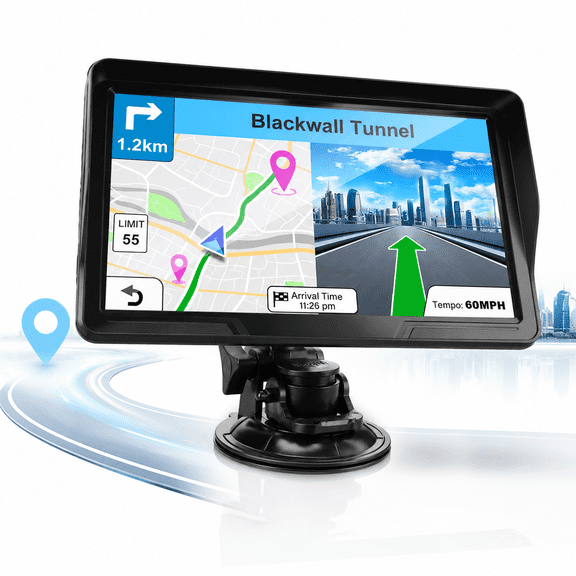 ZTTAOLII 9 Inch GPS Navigator for Car Truck RV, HD Touchscreen Vehicle Navigation System with Latest Maps, Lifetime Free Updates, Voice Guidance, Custom Truck Routing, Speed Alerts & 2D/3D Map View
