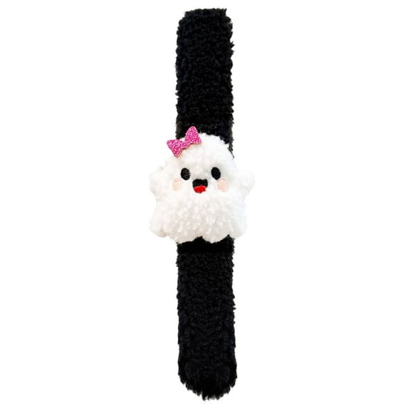 ZTTD 1 PCS Halloween Slap Bracelets Plush Slap Bracelets Cute Wrist Slap Band Toy Wrist Animals Wrist Pets Slap Bracelet Wrist Toy for Birthday Gifts Party Favors