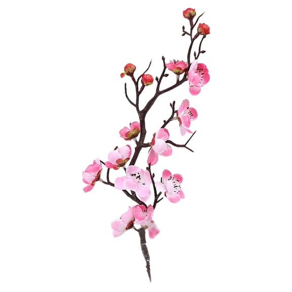 ZTTD 1 Pcs Cherry Blossom Branch 12 Inch Pink Fake Flowers Spring Decorations for Home Decor, Artificial Flowers Branches for Vase Wedding Office Party Table Decor Centerpieces