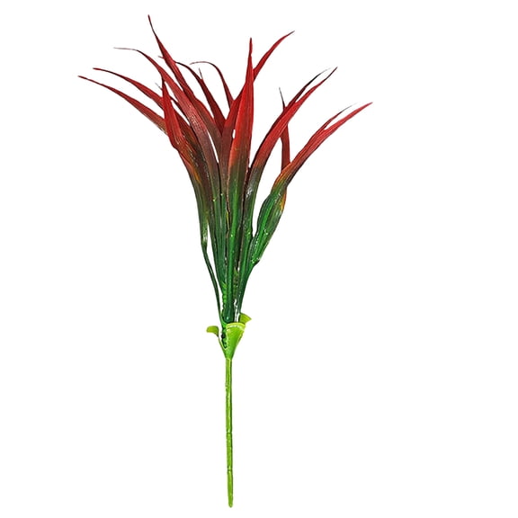 ZTTD 1 Pcs Outdoor Fake Plants UV Resistant Artificial Tall Grass Plants Faux Tropical Flowers Bushes Fall Winter Summer Planters Yard Patio Front Porch Décor Plastic Greenery Shrubs Decoration