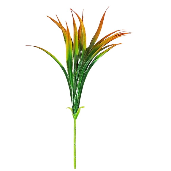 ZTTD 1 Pcs Outdoor Fake Plants UV Resistant Artificial Tall Grass Plants Faux Tropical Flowers Bushes Fall Winter Summer Planters Yard Patio Front Porch Décor Plastic Greenery Shrubs Decoration