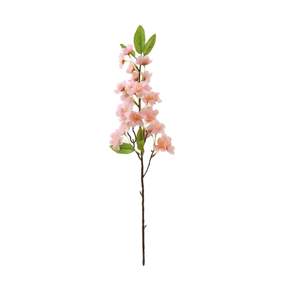 ZTTD 1Pcs Artificial Cherry Blossom Branch Decor Fake Flowers Silk Spring Faux Flowers 20.5" Peach Bouquet for Home Wedding Bedroom Japanese Decoration DIY Table Centerpiece Arrangement