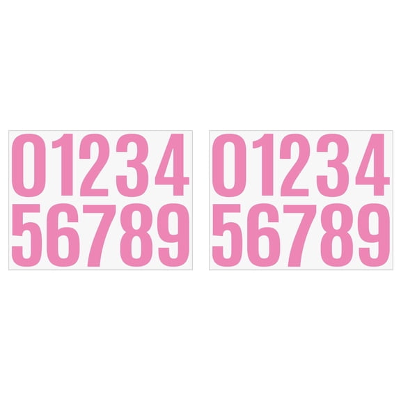 ZTTD 2 Sheets Mailbox Number Stickers 4 Inch Waterproof Vinyl Large Decals Self Adhesive House Numbers, for Signs Car Home Residence Trash Can, Mailbox, Address Number