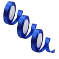 thumbnail image 1 of ZTTD 3 Rolls Blue Satin Ribbon 0.6 Inch, 25 Yards Blue Fabric Ribbon for Flower Bouquets, Gift Wrapping, Hair Bows, Handicrafts, Sewing Projects, Wedding Party, Wreath and Christmas Decorations, 1 of 4