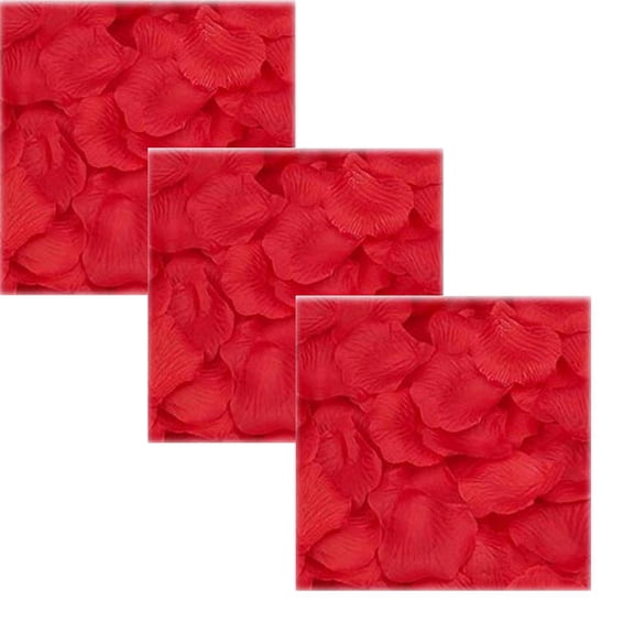 ZTTD 300 PCS Artificial Silk Rose Petals for Romantic Night, Wedding, Proposal Anniversary Flower Decorations (Red)