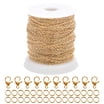Roestvrijstalen ketting, 10 meter, voor doe-het-zelf gedraaide kabels, knutselaccessoires, kettingen, sieraden maken
