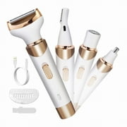 ZTTD 4 In 1 Electric Razors for Women Shaver for Women Trimmer for Women Lady Electric Bikini Shaver for Women Hair Portable Rechargeable Women Face Shavers for Face Underarm Beauty Tool