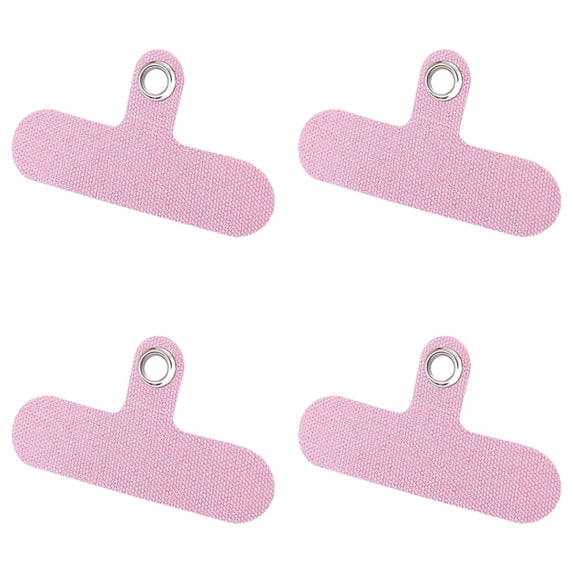 ZTTD 4Pcs Phone Tether Tab for Phone, Cell Phone Lanyard Patch, Phone Strap Replacement Part for All Full Phone Cases (Pink)